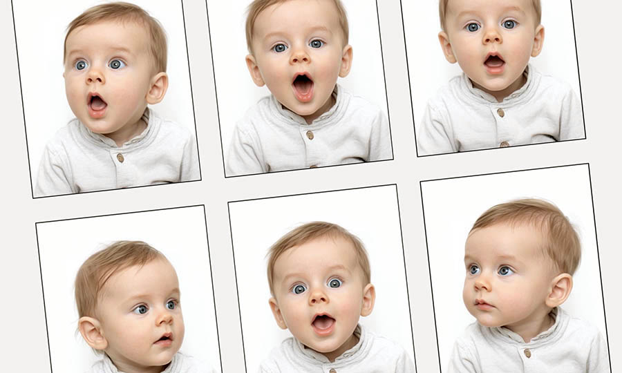 Pasfoto’s voor baby’s en jonge kinderen