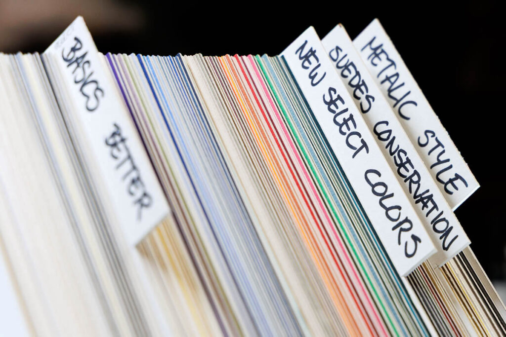 Een ruime selectie aan kleuren